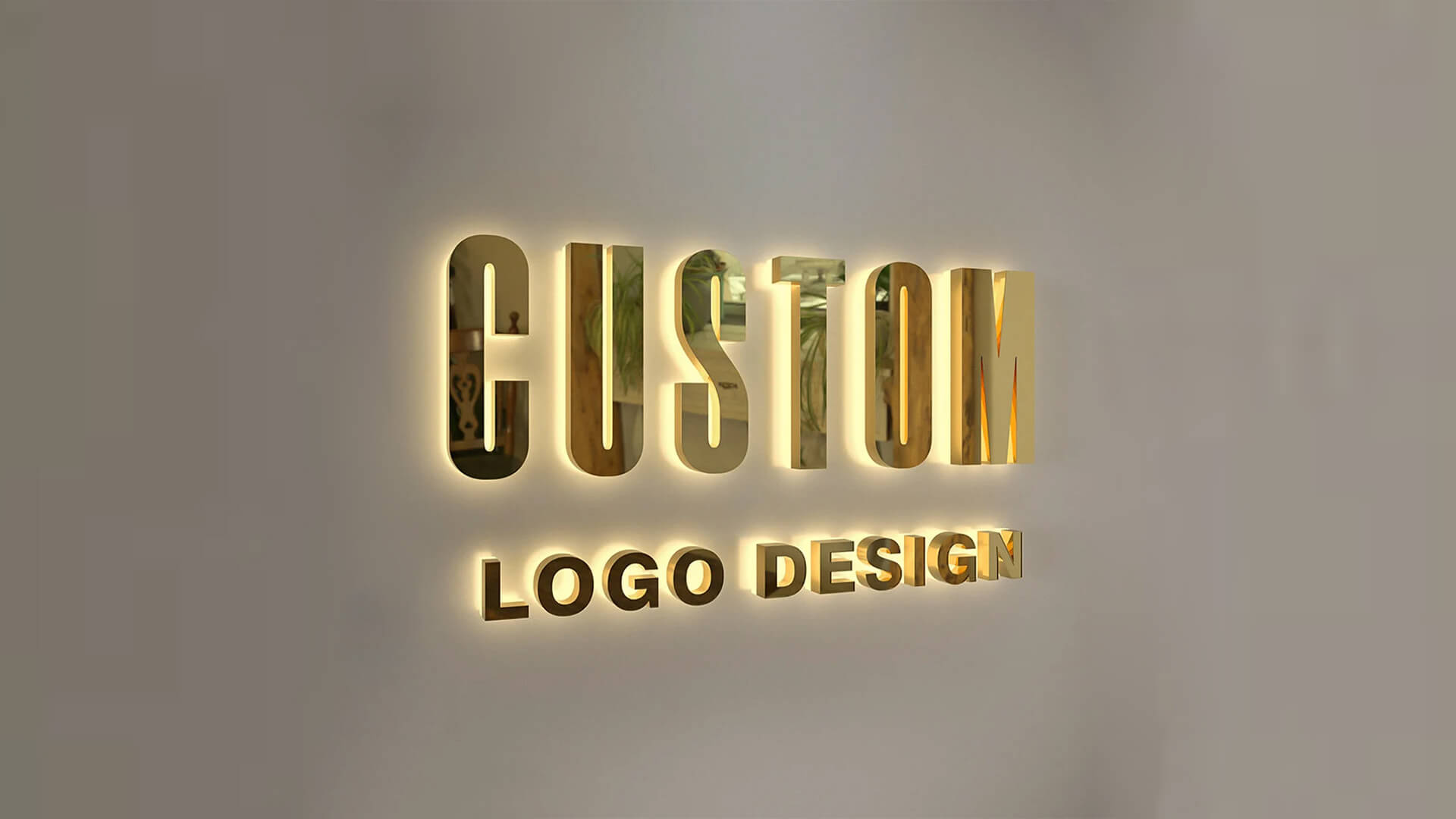 custom 3D Wall acrylic cut logo in Manchester