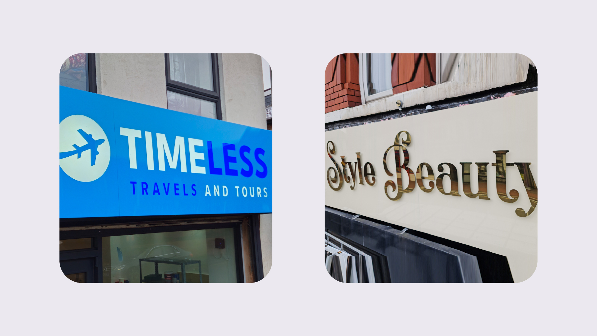 Fascia Tray signs