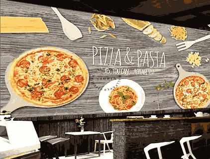 Takeaway wall graphics
