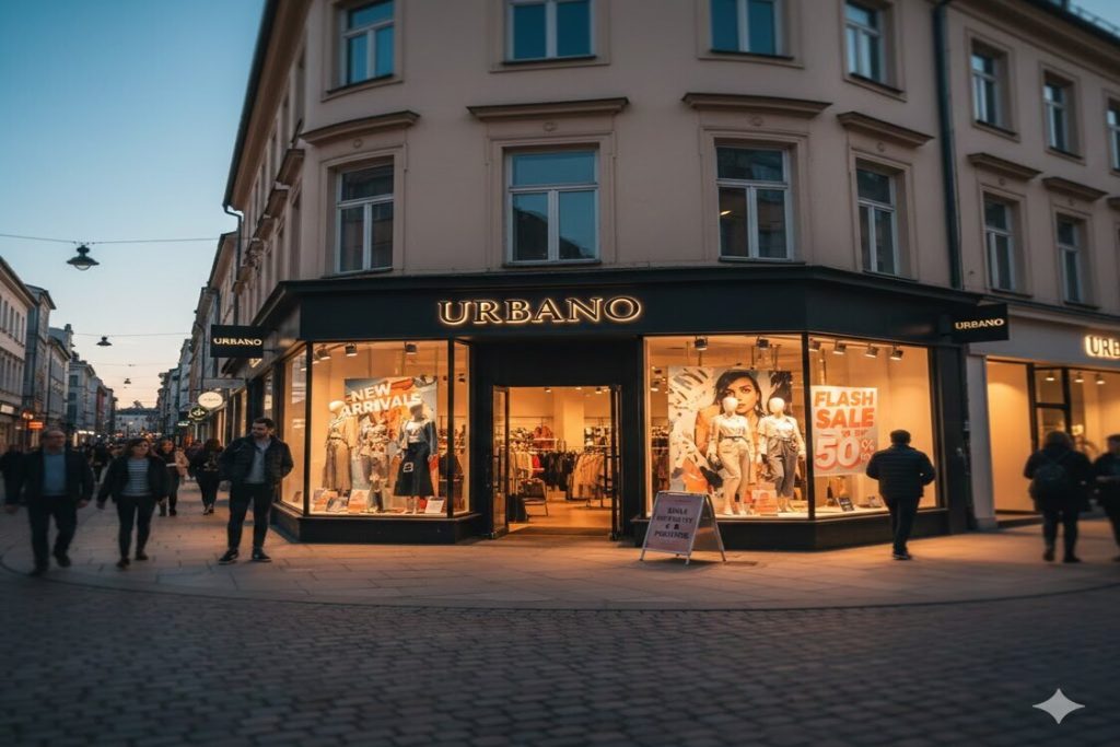 highlighting the important of outdoor signage in the evening