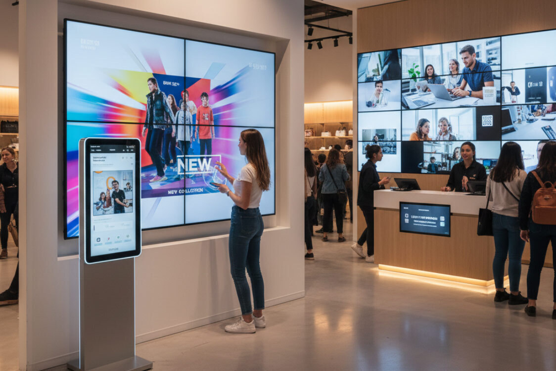 Digital Display Integration: How Smart Interior Signs Transform Customer Engagement