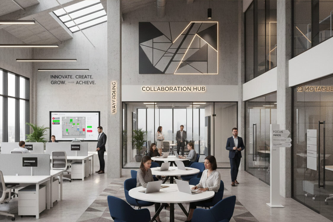 Hybrid Office Signage: Guiding Teams in Flexible, Modern Work Environments