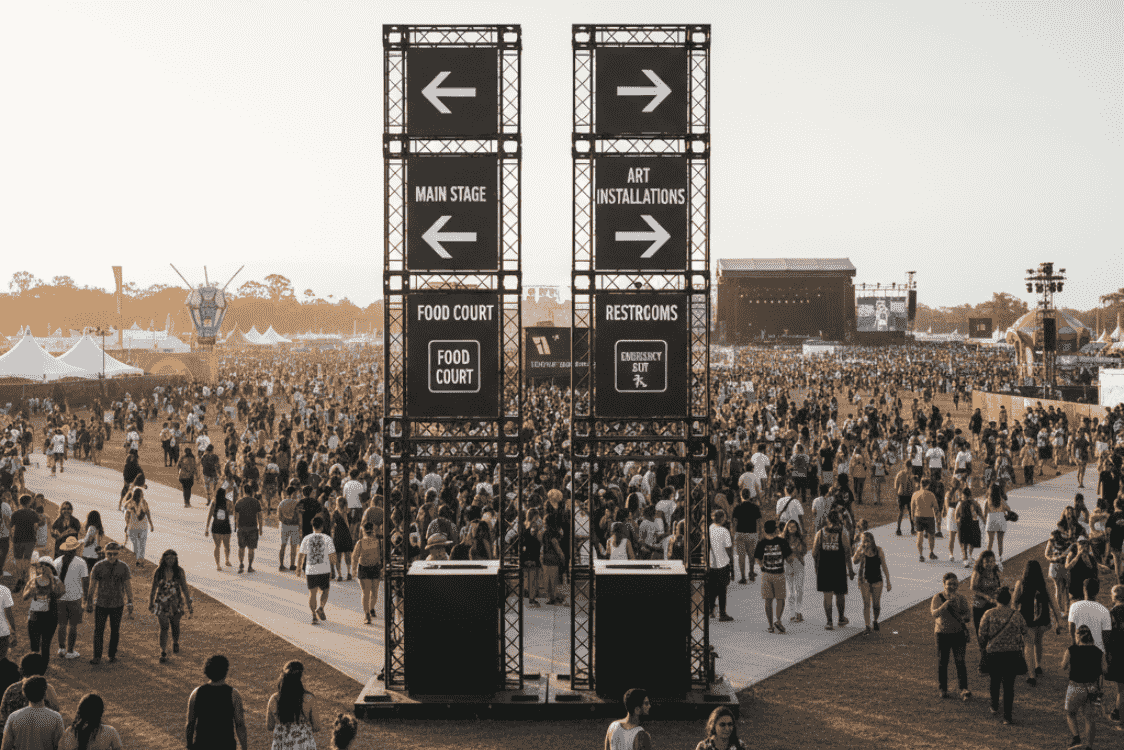 Smart Directional Signage for Public Spaces and Events
